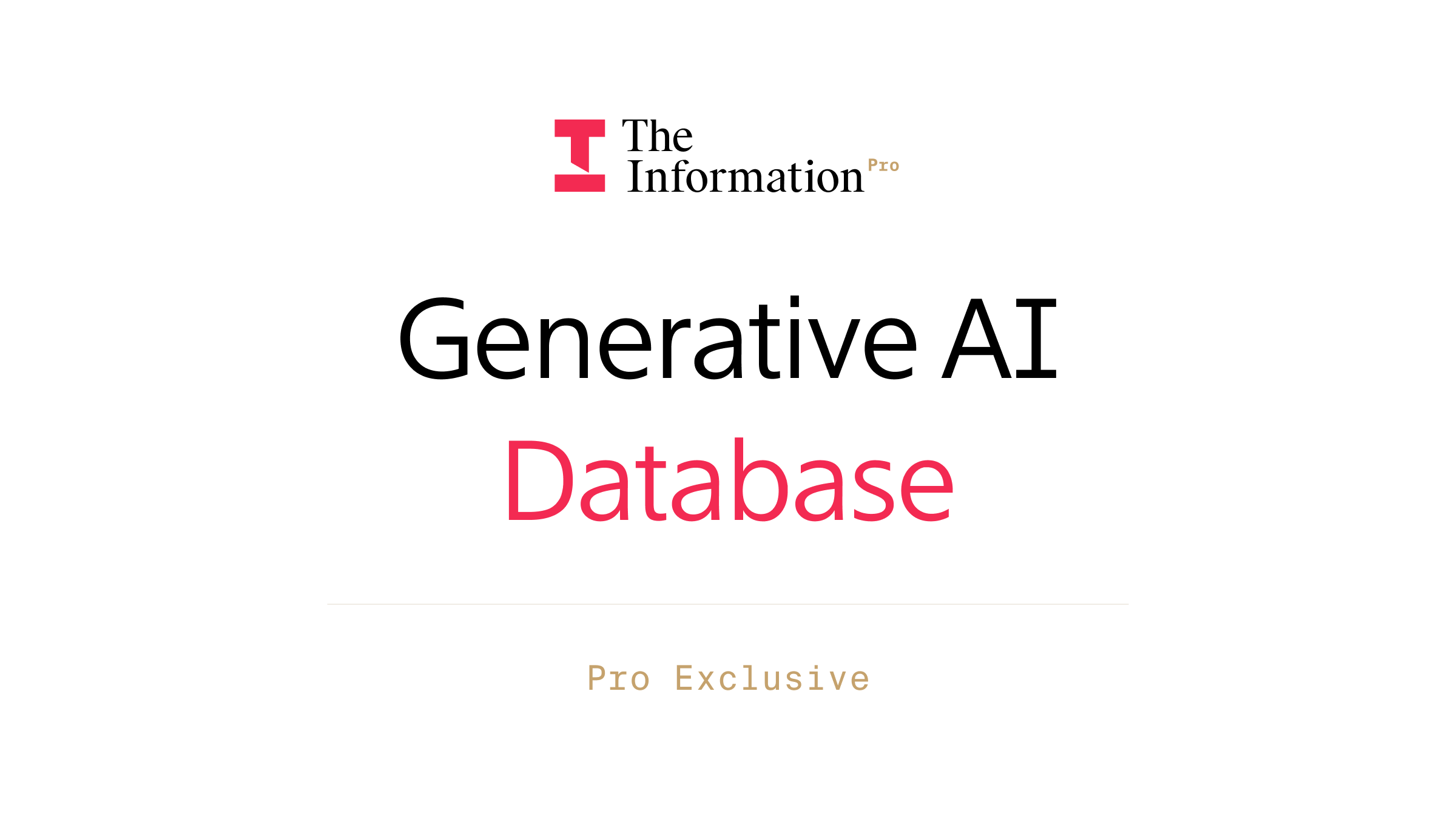Generative AI Database