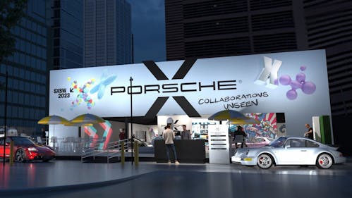 Porsche executives discussed digital collectibles at its SXSW event. Photo via Porsche
