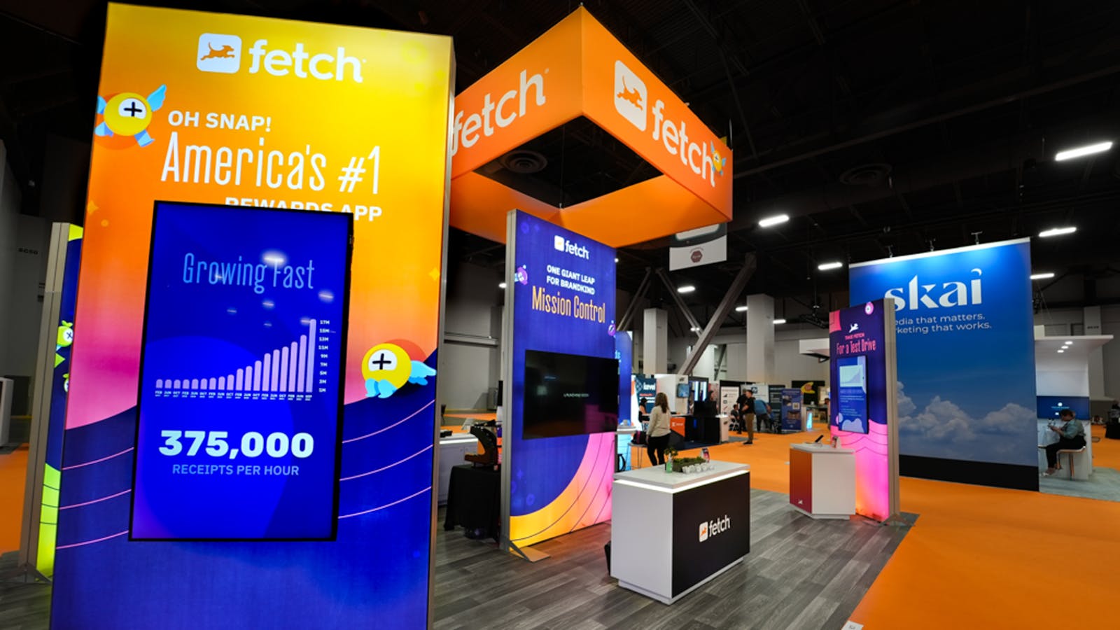 Fetch's booth at the Groceryshop 2022 Conference in Las Vegas. Photo by Fetch.