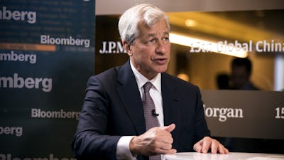 Jamie Dimon, chief executive officer of JPMorgan Chase. Photo by Bloomberg.