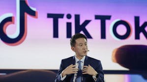 Shou Zi Chew, chief executive officer of TikTok, in November 2022. Photo by Bloomberg