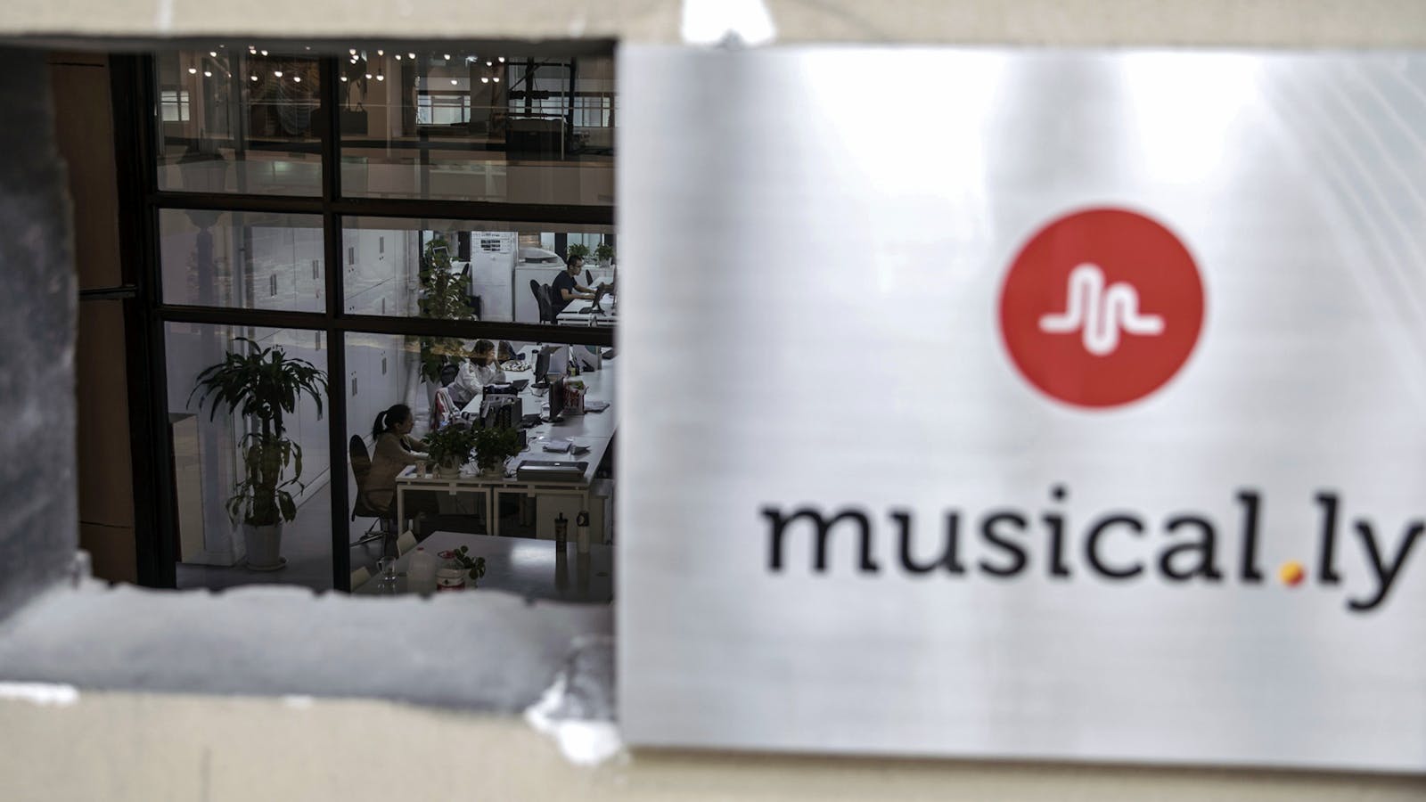 Musical.ly's Shanghai headquarters in 2016. Photo by Bloomberg.