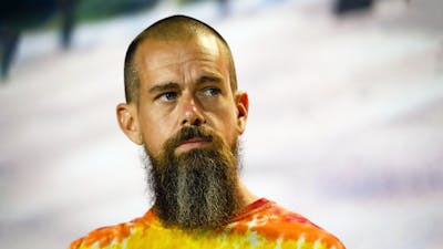 Block chairman and co founder Jack Dorsey. Photo by Getty