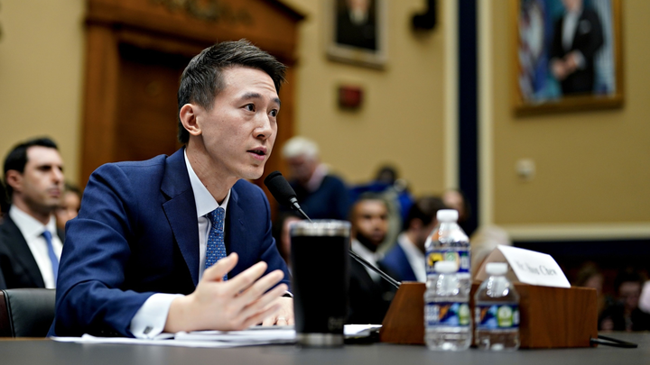 TikTok CEO Shou Zi Chew. Photo by Bloomberg