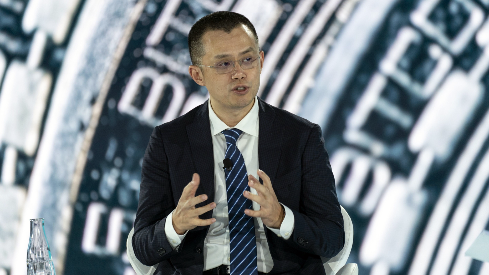 Binance CEO Changpeng Zhao. Photo by Bloomberg.