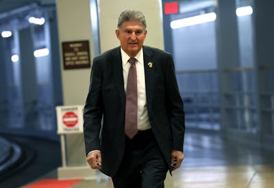 Sen. Joe Manchin thinks the spirit of the Inflation Reduction Act is being violated. Photo: Kevin Dietsch/Getty