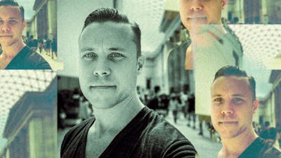 Photo of Bob Lee from Instagram. Art by Clark Miller.