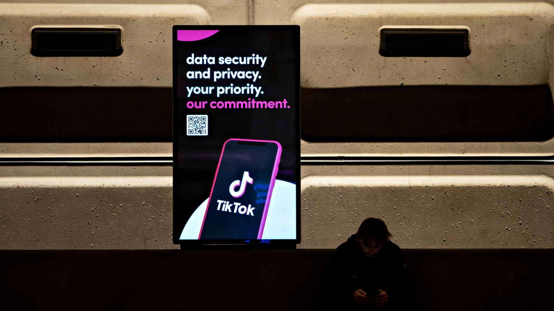 An advertisement in the Washington D.C. metro on March 30. Photo by Bloomberg.