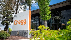 Chegg headquarters in Santa Clara, Calif on May 2. Photo by Bloomberg.