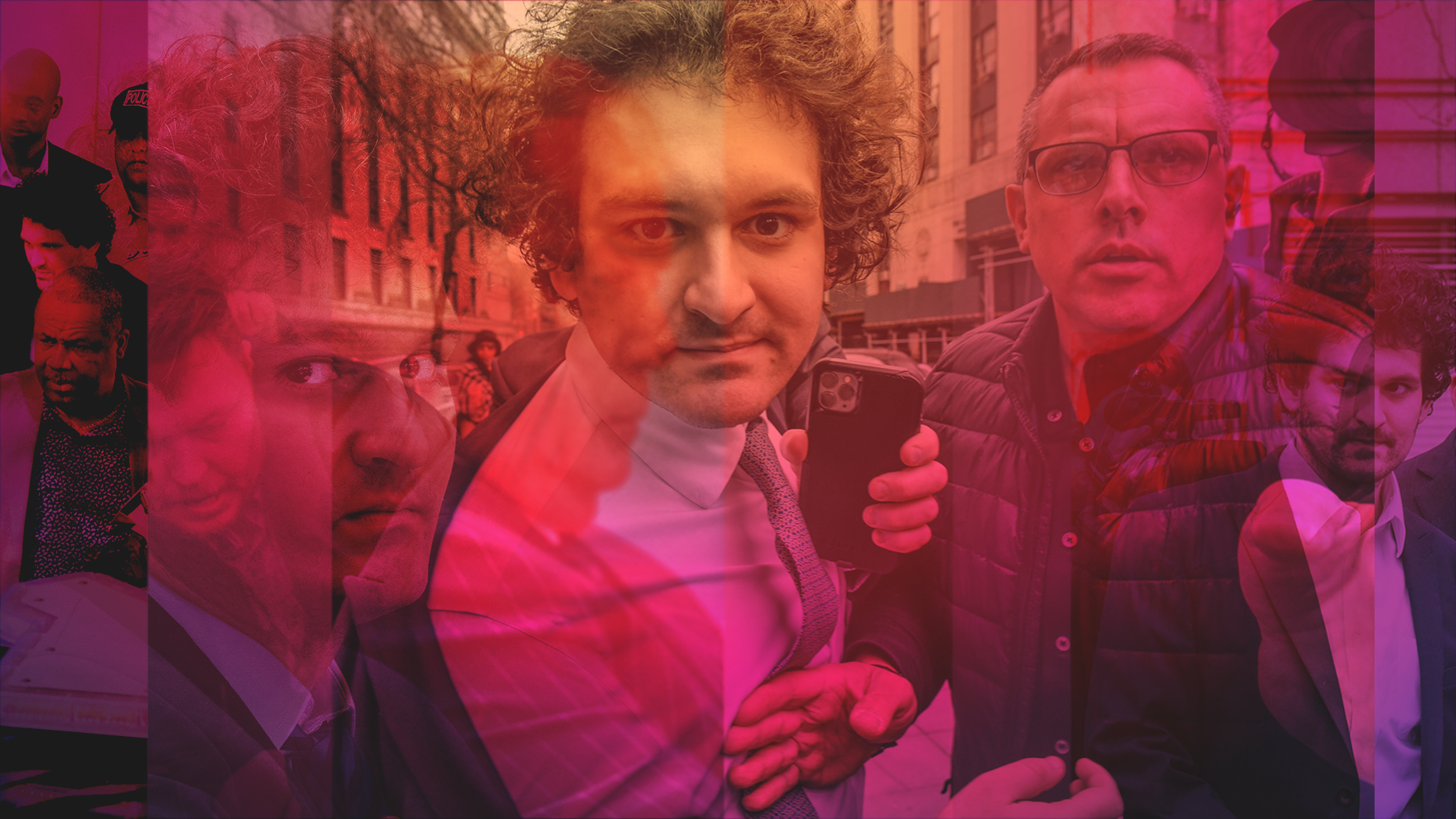 Art by Shane Burke. Photos via Getty and Bloomberg.