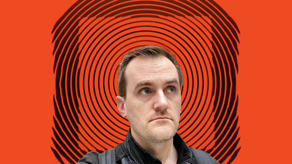 Matt Kirkland, creator of the Dracula Daily newsletter. Photo via Matt Kirkland. Art by Shane Burke.