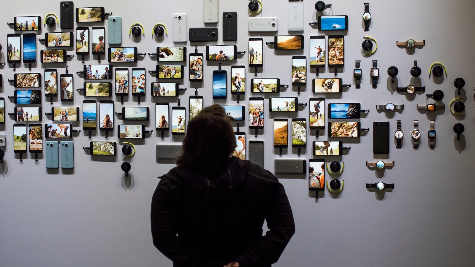 Google's new Nexus phones, unveiled in September. Photo by Bloomberg.