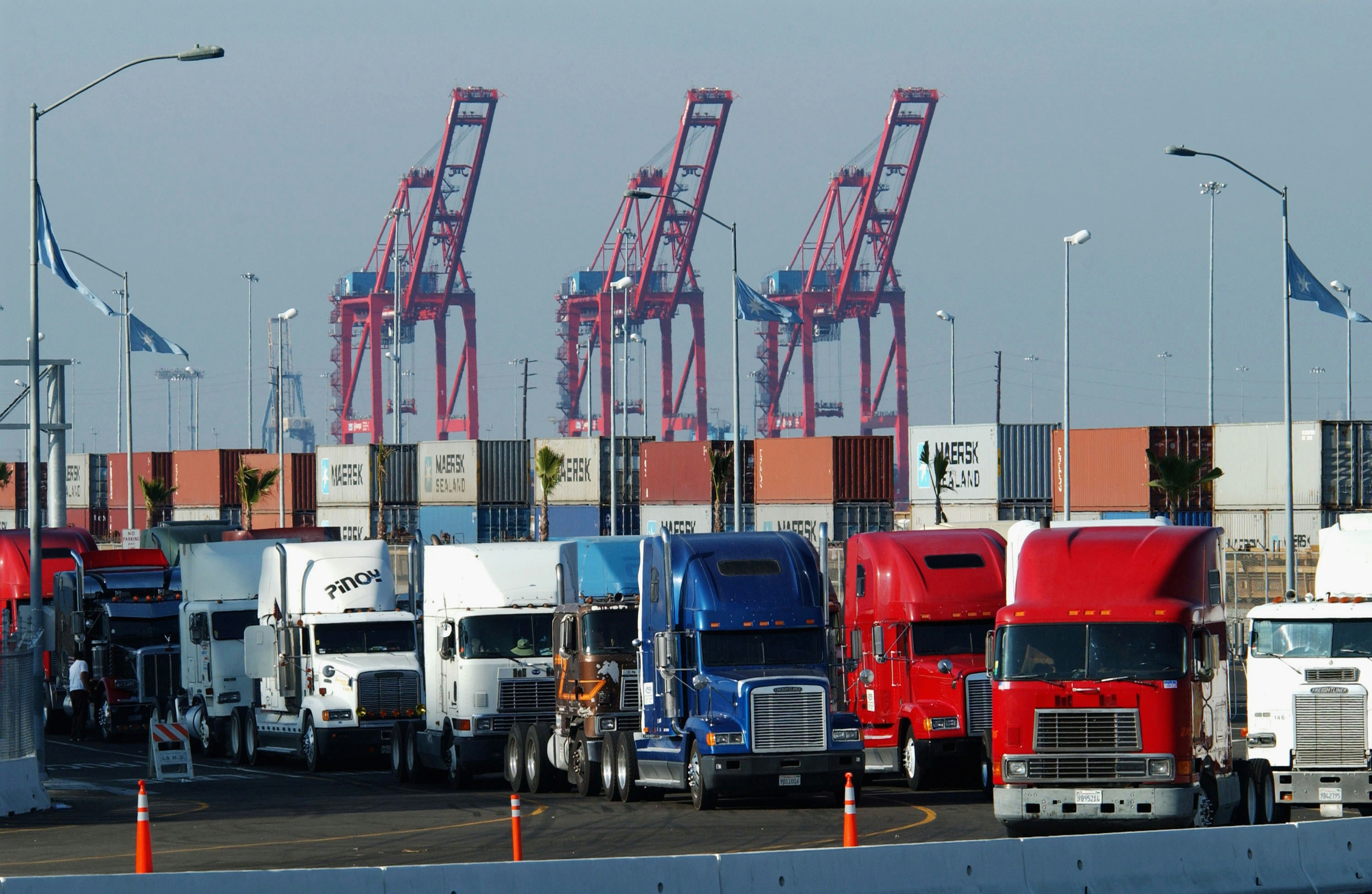 The Port of Los Angeles, where Next Trucking has a significant presence. Photo by David McNew/Getty Images.