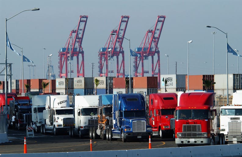 The Port of Los Angeles, where Next Trucking has a significant presence. Photo by David McNew/Getty Images.