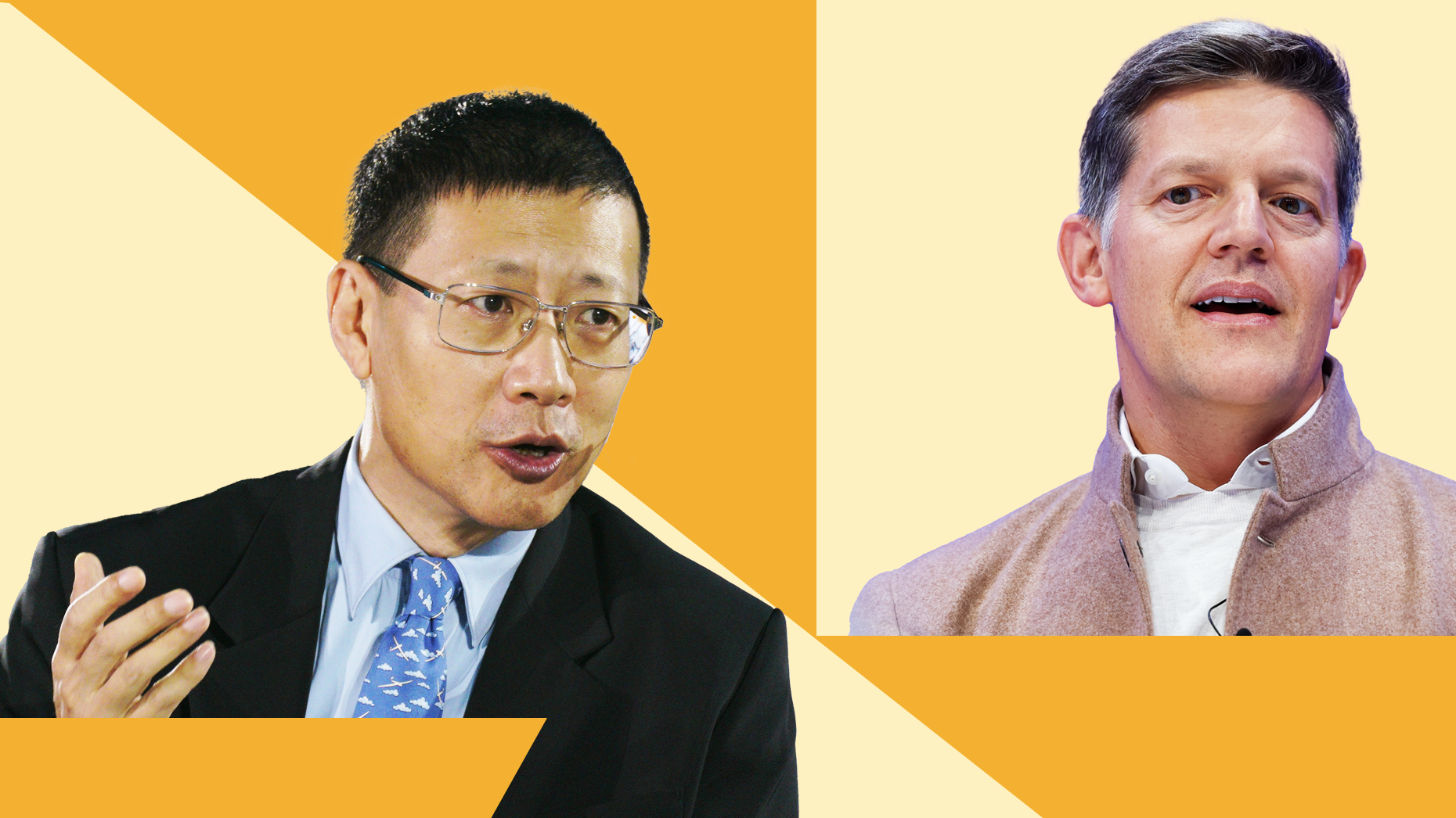 Neil Shen, left, and Roelof Botha. Photos by Getty.