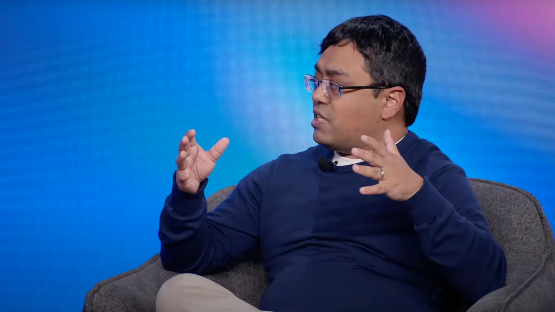 Emad Mostaque. Photo via YouTube/Scale.ai