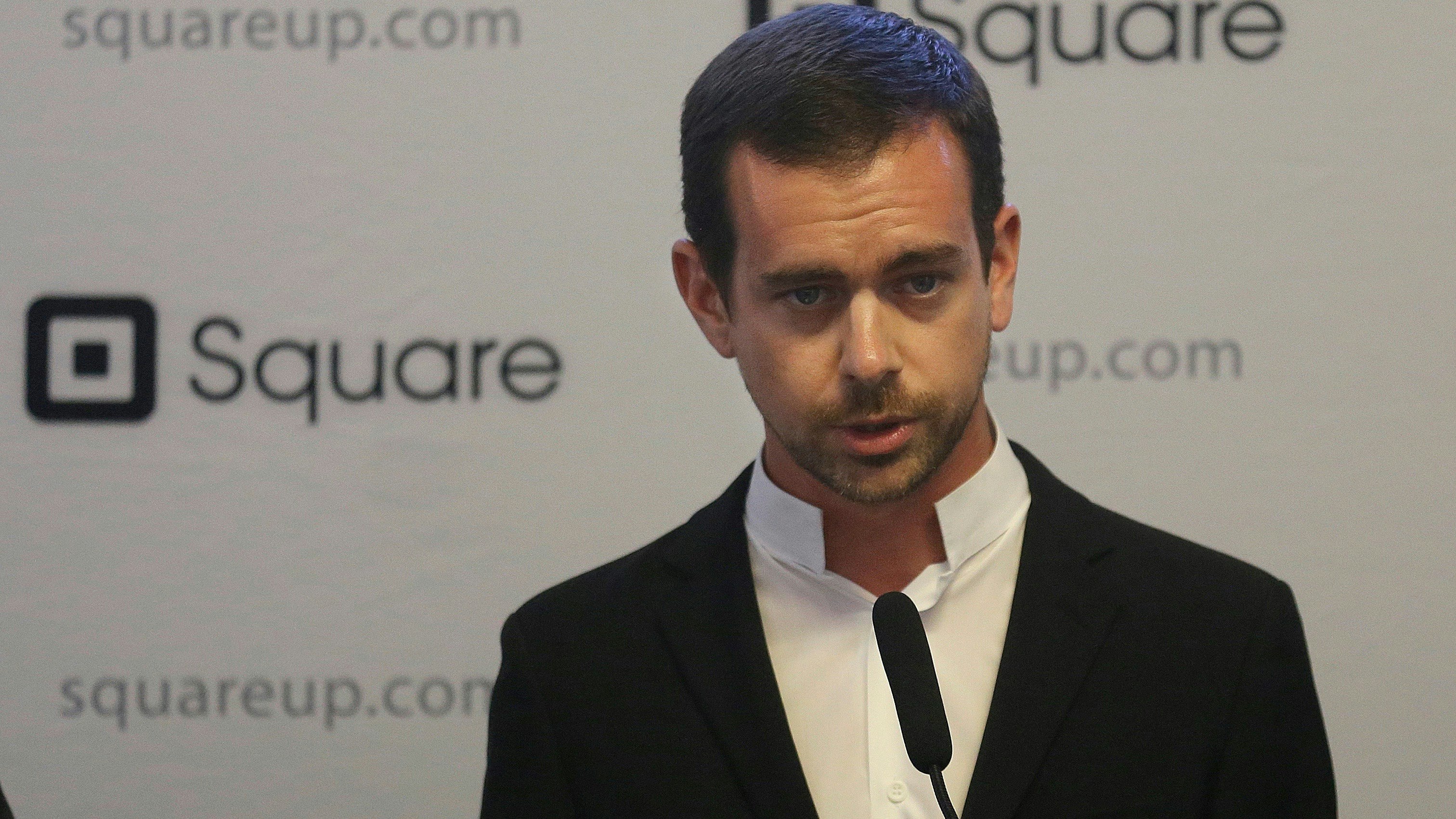 Square CEO Jack Dorsey. Photo by AP.