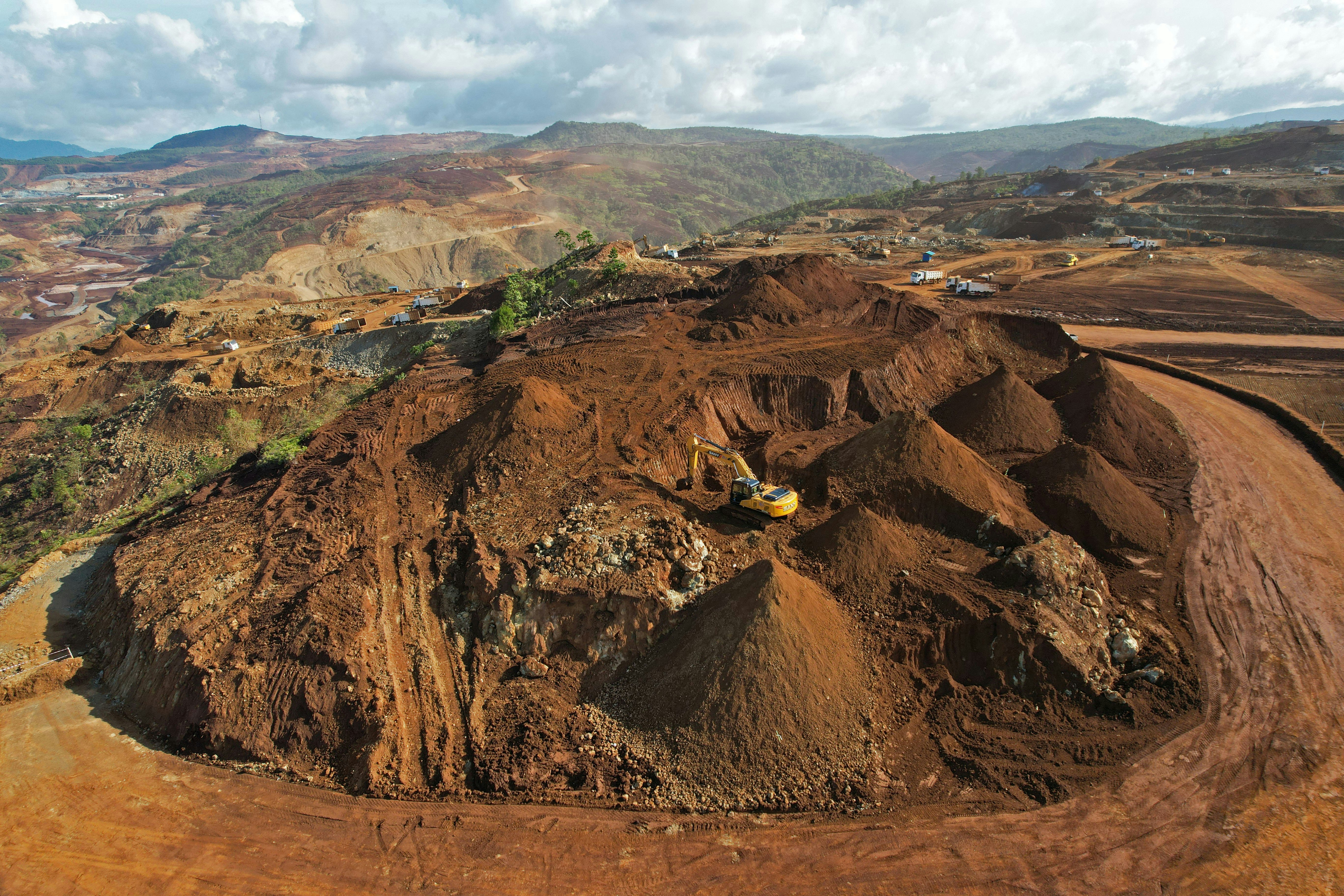 A nickel mining operation run by Harita Nickel in Indonesia's North Moluku province. Photo: Dimas Ardian/Bloomberg/Getty