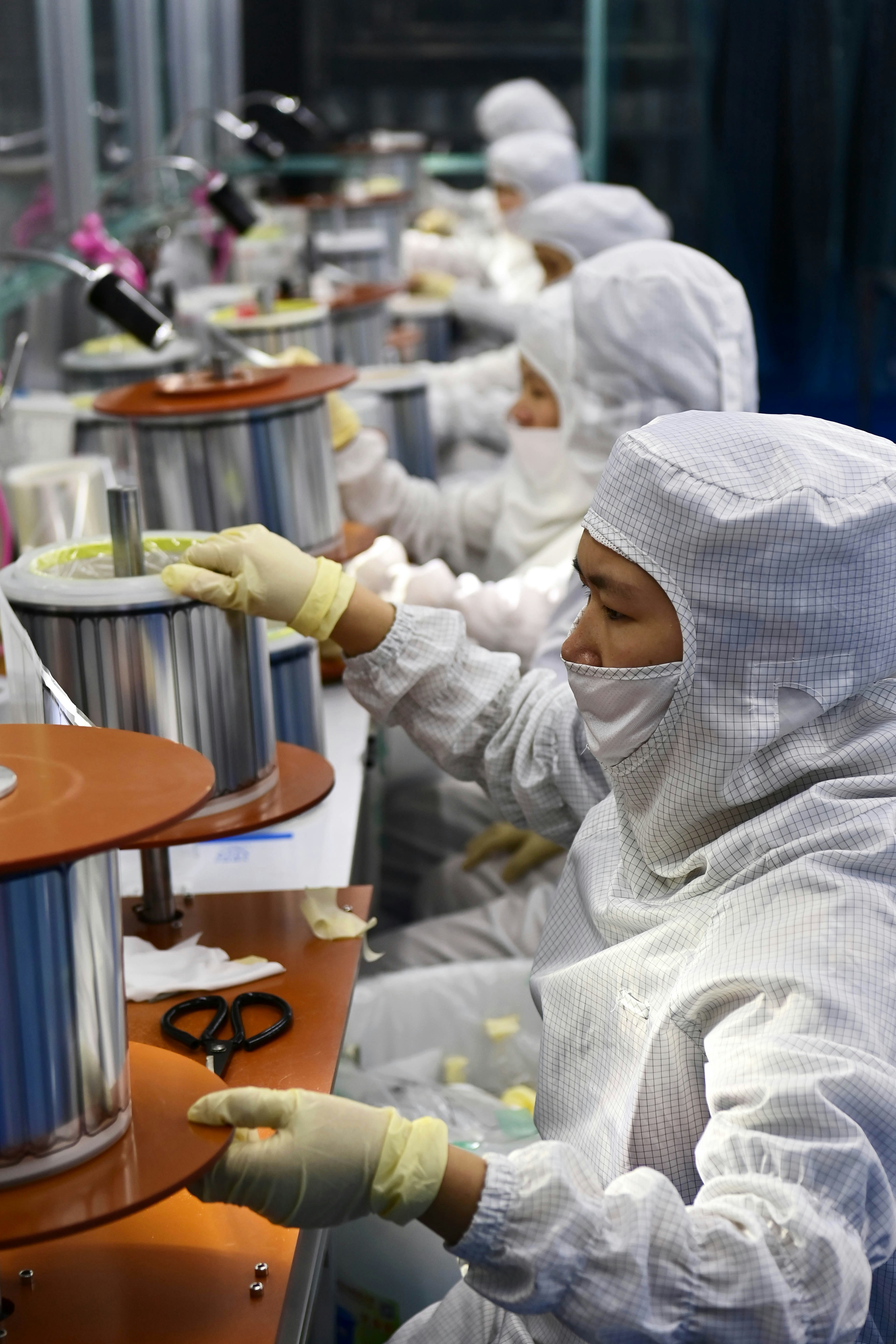 Battery making in Yichun, China. Photo: Deng Longhua/VCG/Getty
