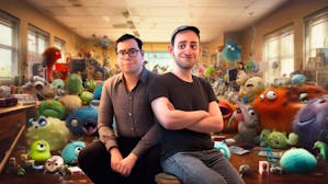 Daniel De Freitas and Noam Shazeer were AI pioneers at Google before leaving to start Character.AI. Midjourney-generated art by Clark Miller