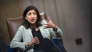 Lina Khan, chair of the Federal Trade Commission on March 27. Photo by Getty.