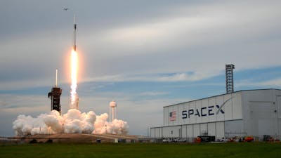 A SpaceX rocket lifts off in Florida in May. Photo by Getty