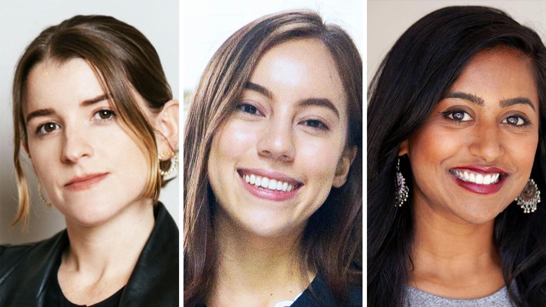 Julia Black, Stephanie Palazzolo and Natasha Mascarenhas. Photos courtesy of the subject and Zola Yi.