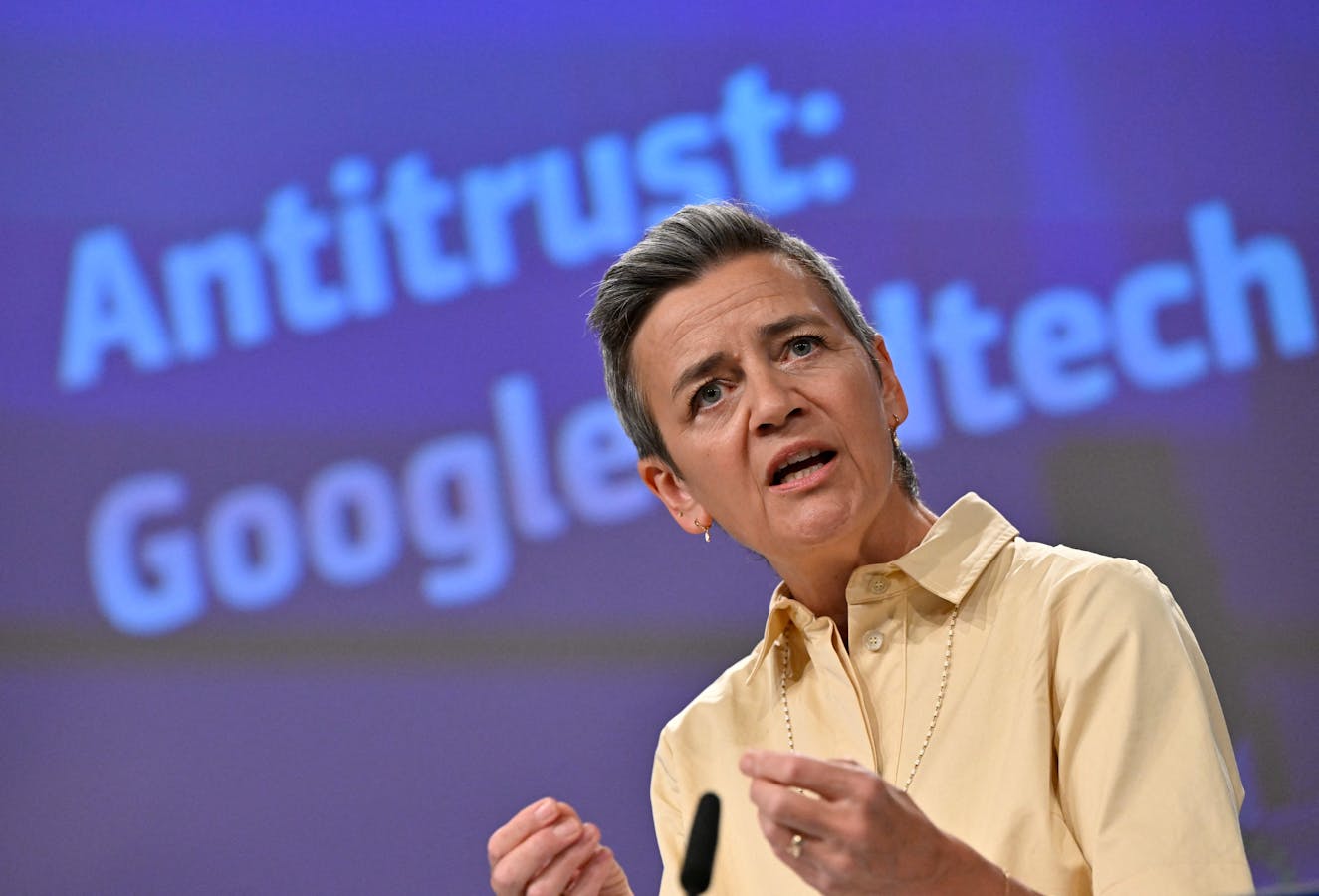 Margrethe Vestager, European Commission's Executive Vice-President who leads competition policy. Photo by Getty.