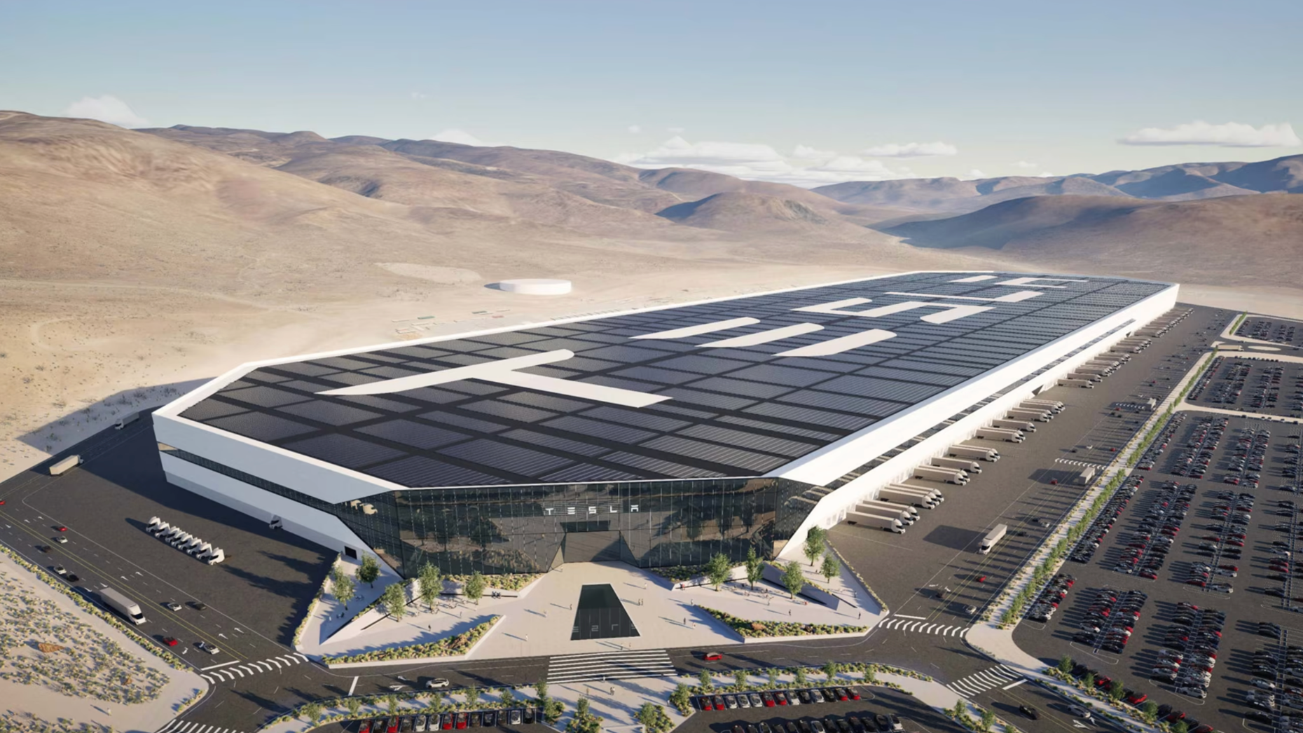 Tesla's Nevada Gigafactory. Photo by Tesla.