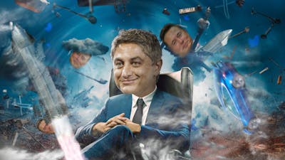 Artwork by Clark Miller. Gracias photo by Marco Bello/Bloomberg via Getty Images