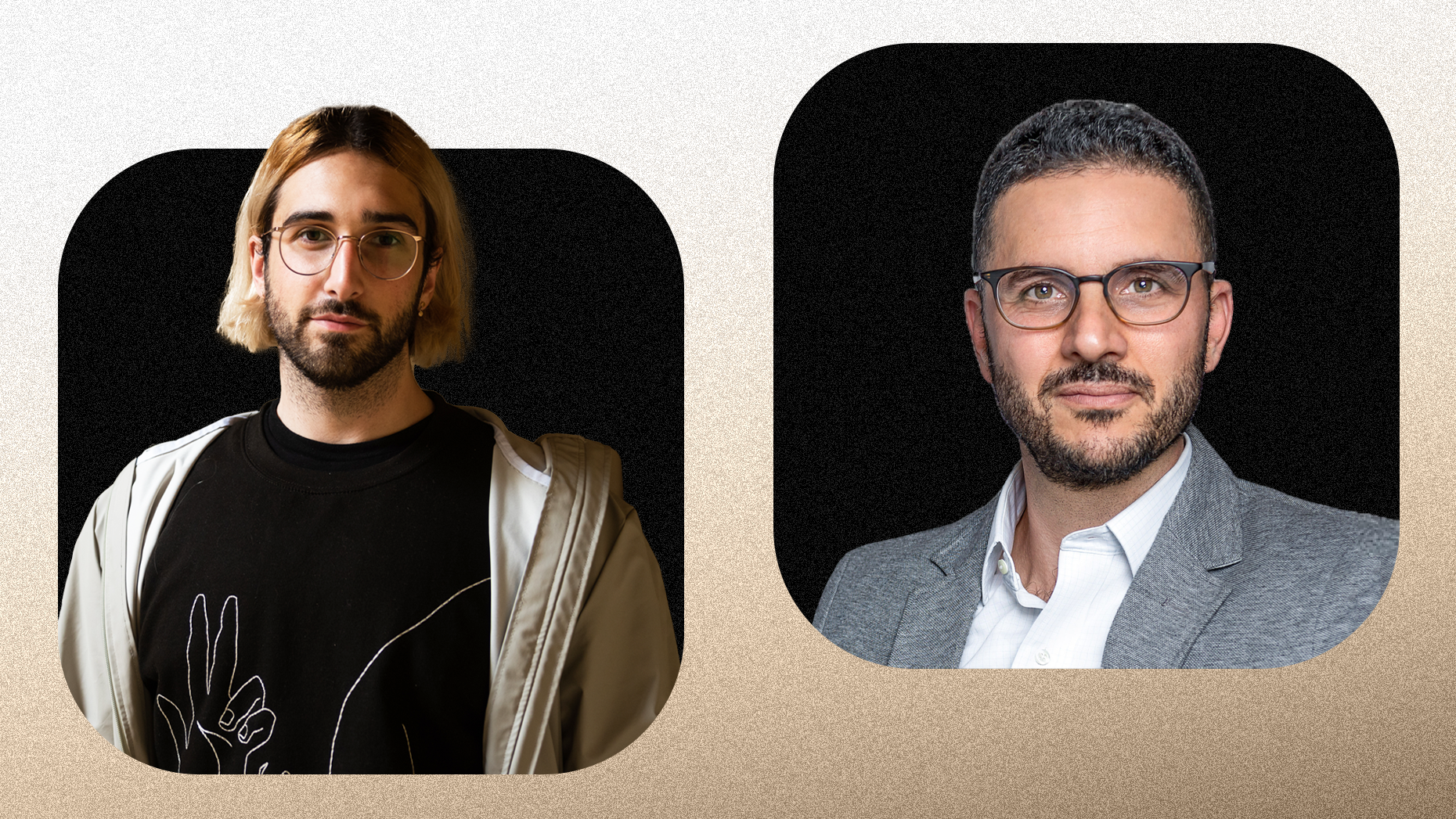 Left: Aidan Gomez, CEO of Cohere. Photo via Cohere. Right: Edo Liberty, CEO of Pinecone. Photo via Pinecone.