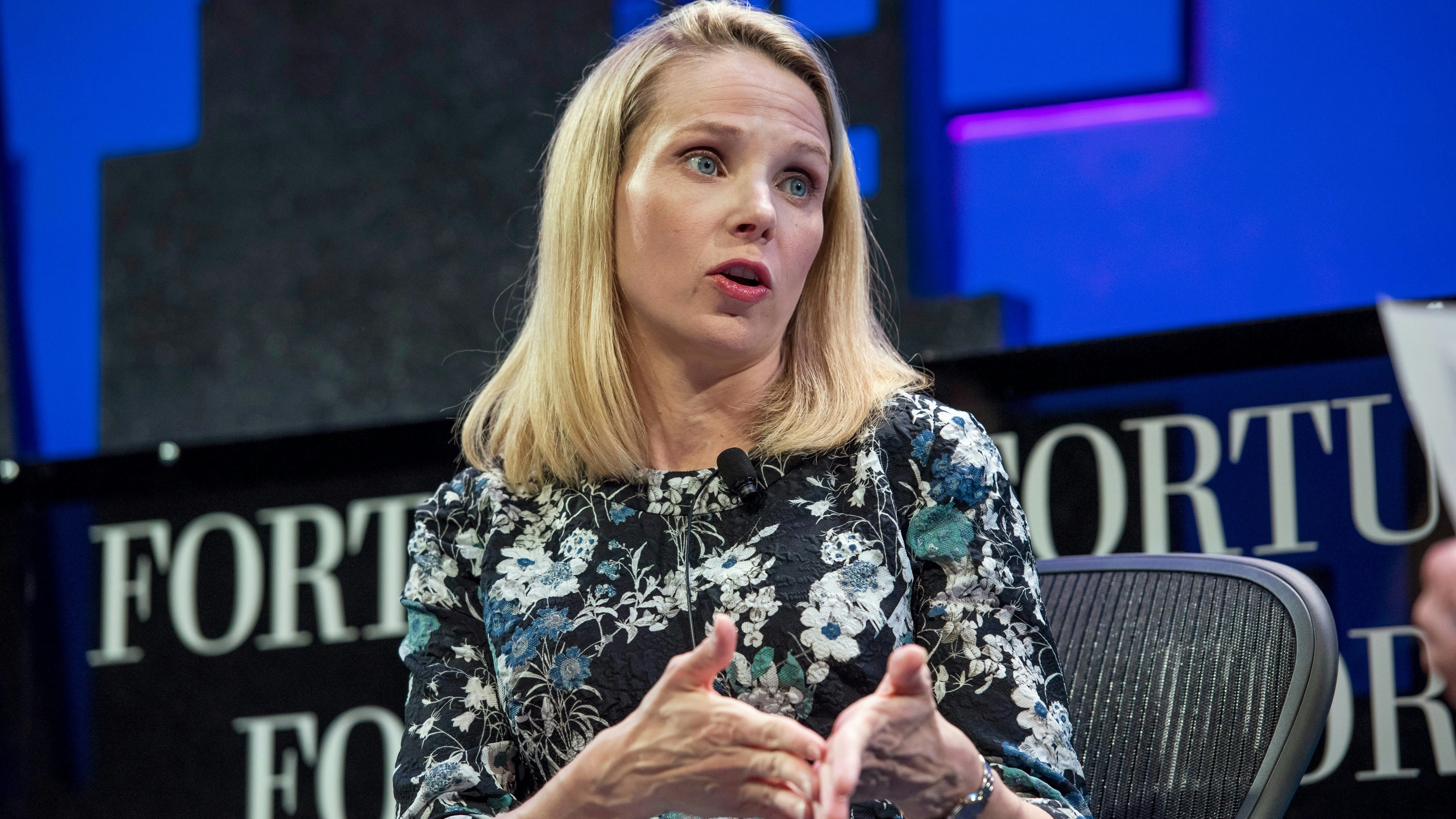 Marissa Mayer.  Photo by Bloomberg.