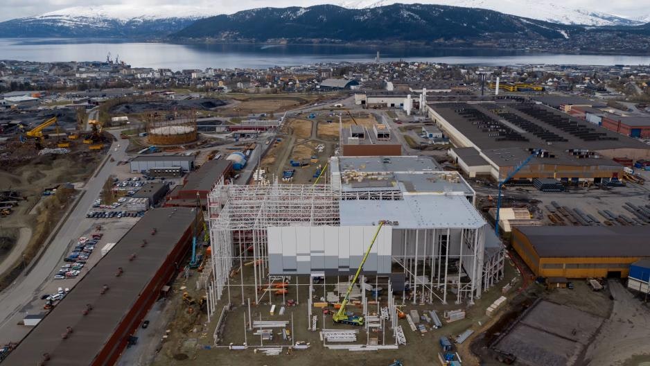 Freyr's battery gigafactory "Giga Arctic," where it hopes to begin production next year. Photo: Courtesy Freyr Battery