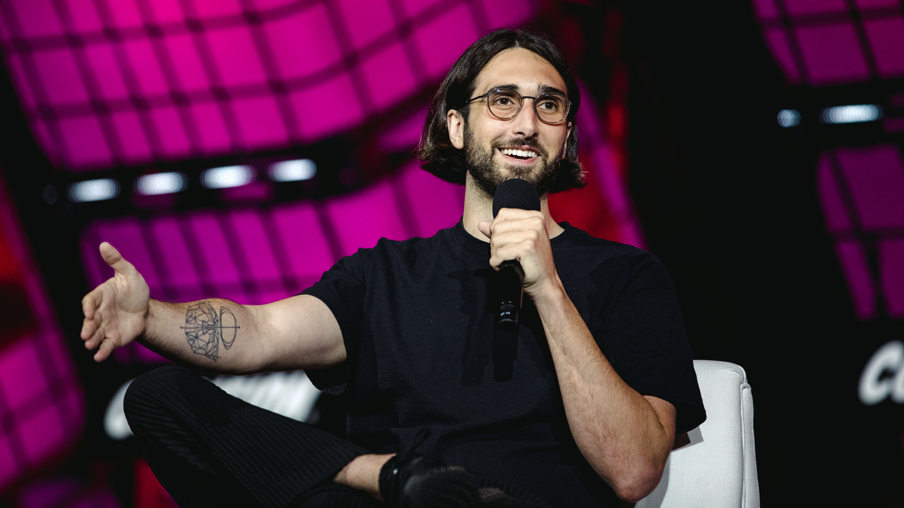 Aidan Gomez, CEO of Cohere. Photo by Bloomberg via Getty.