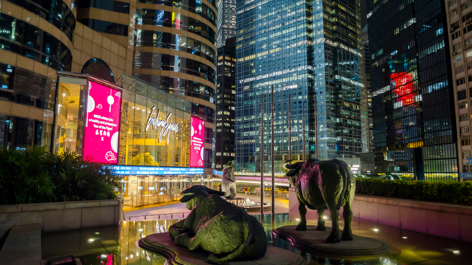 Exchange Square in Hong Kong. Photo via Getty.