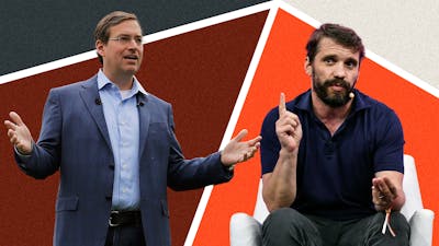 Left: Dave Clark. Photo by AP. Right: Ryan Petersen. Photo by Getty.