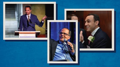 Chamath Palihapitiya, CEO of Social Capital; Deven Parekh, managing director of Insight Partners; and Scott Shleifer, managing director of Tiger Global. Photos via Getty.