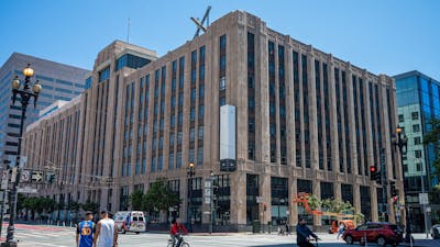 The X (formerly Twitter) office in San Francisco on July 29. Photo by Bloomberg via Getty.