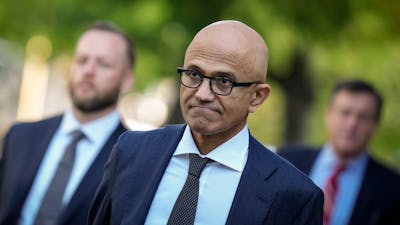 Satya Nadella, CEO of Microsoft. Photo by Drew Angerer via Getty.