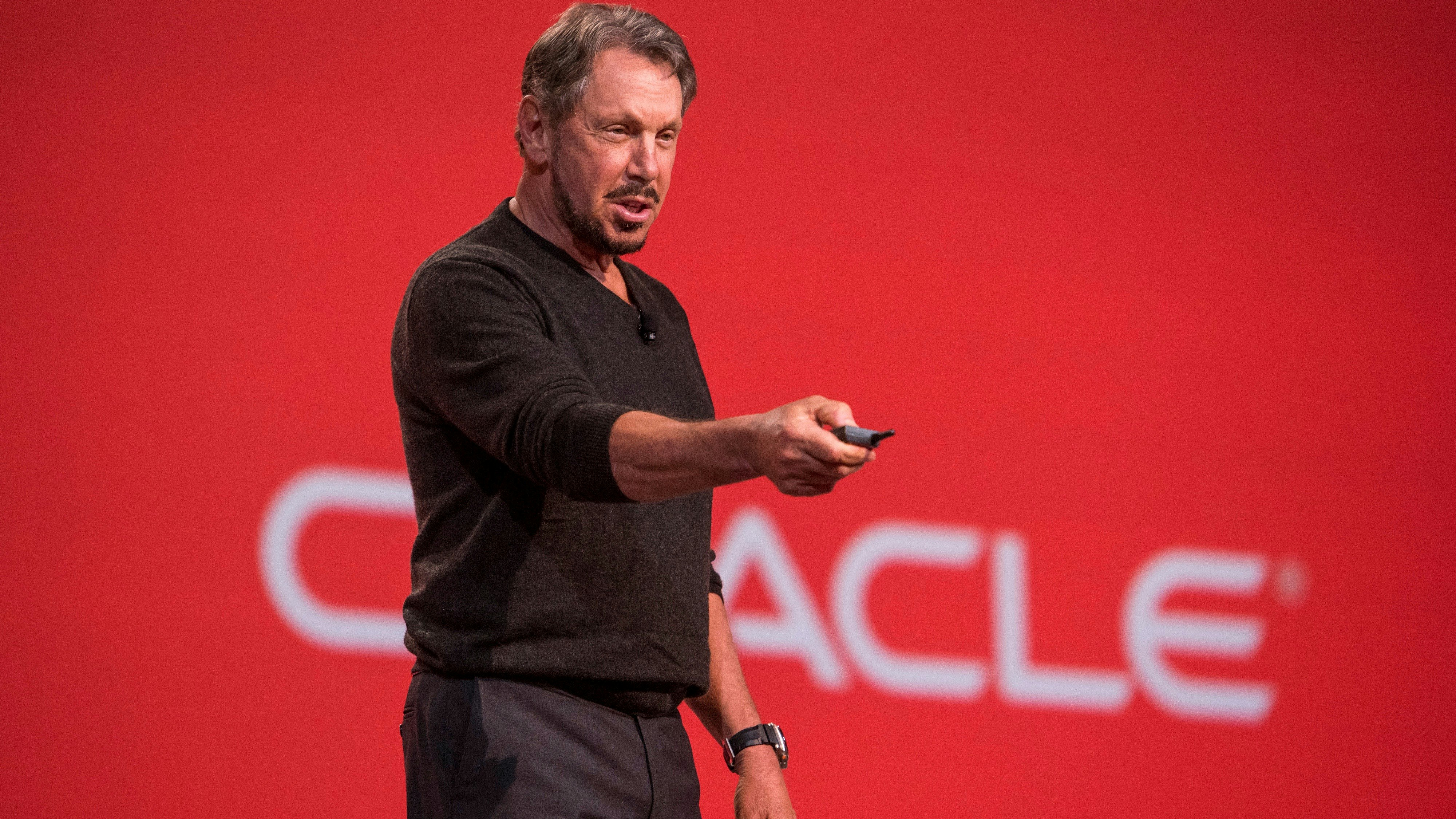 Oracle executive chairman Larry Ellison. Photo by Bloomberg.
