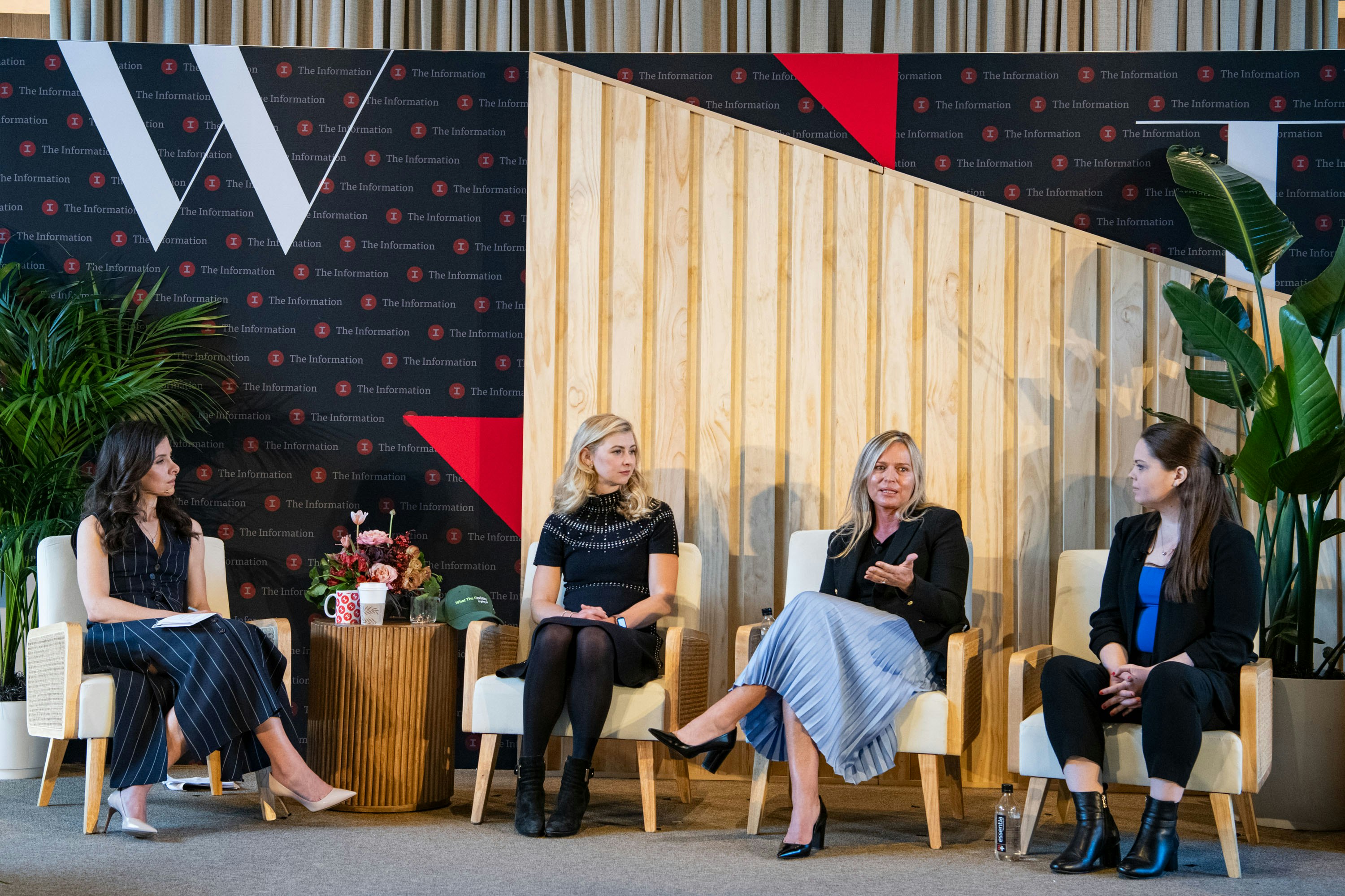 Left to right: Jessica Lessin, Rosie Sargeant, Lyra Schramm, Dr. Rebecca Hinds. Photo by Erin Beach for The Information.