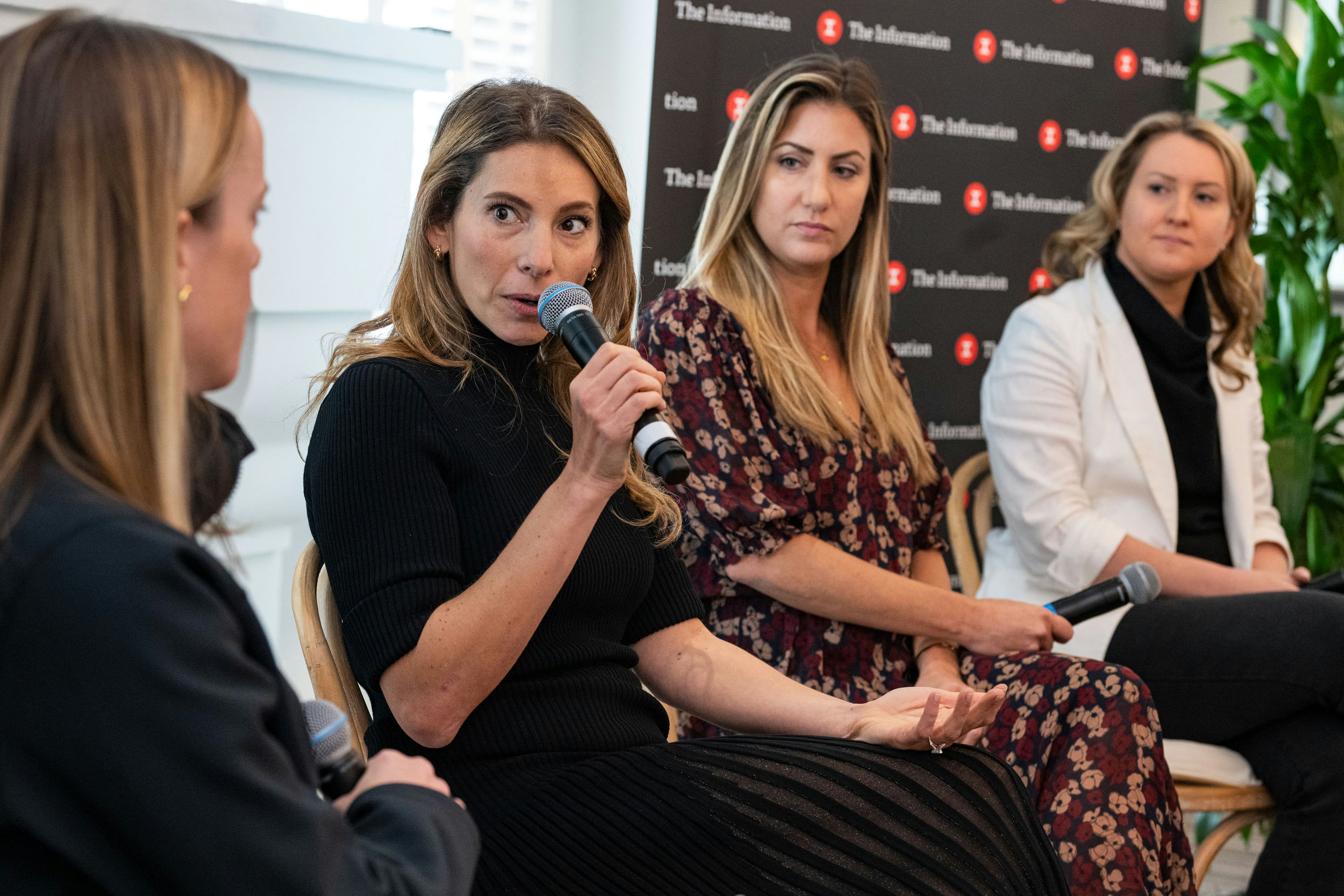 Left to right: Meredith Mazzilli, Alison Levin, Val Kaplan, and Courtney Larson. Photo by Erin Beach for The Information.