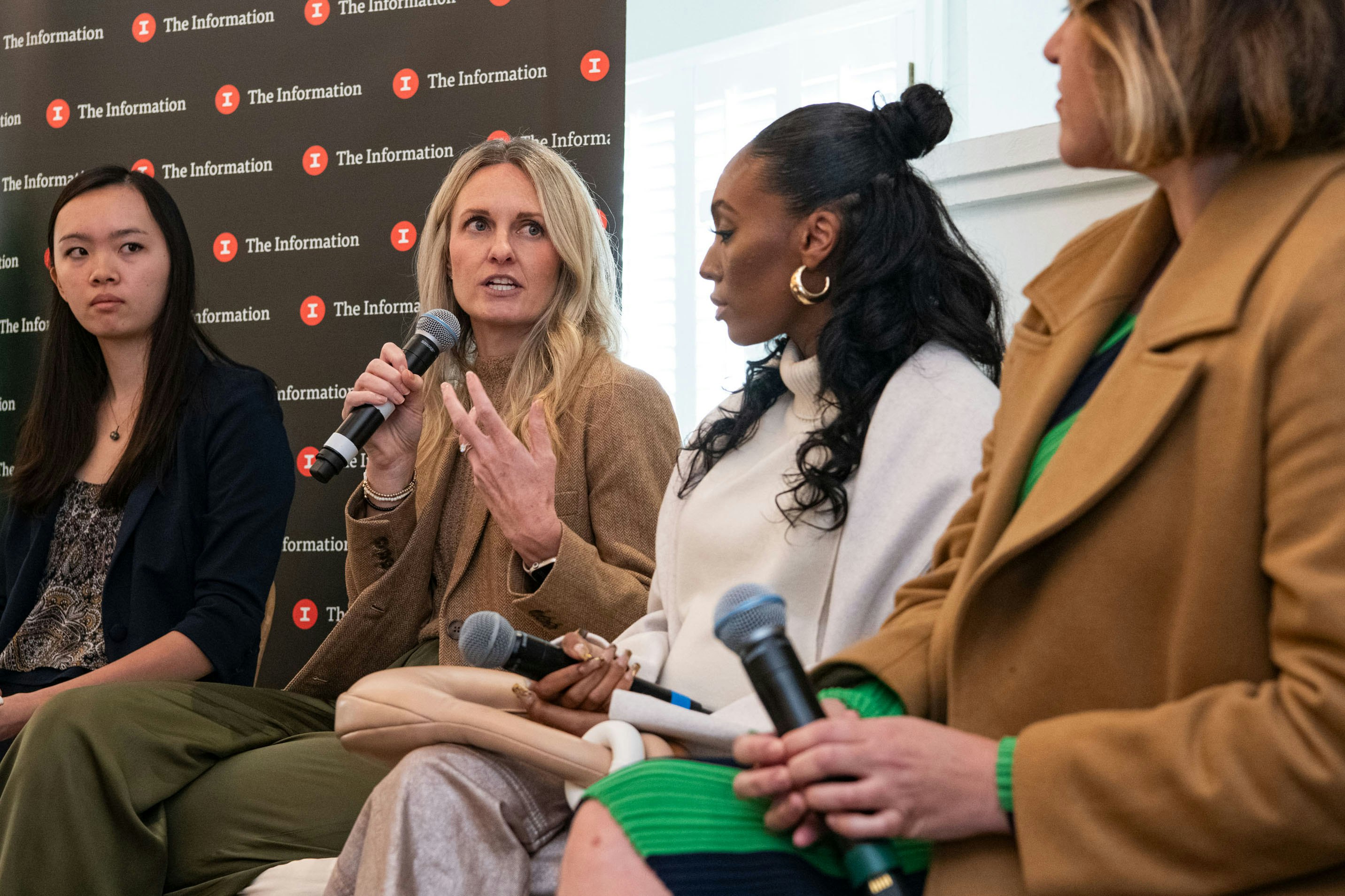 Left to right: Erin Woo, Christin Klein, Kellie Sweet, and Angelique Gillmer. Photo by Erin Beach for The Information.