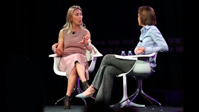 Juliet de Baubigny, left. Photo by Joe Scarnici/Getty Image for Fortune.