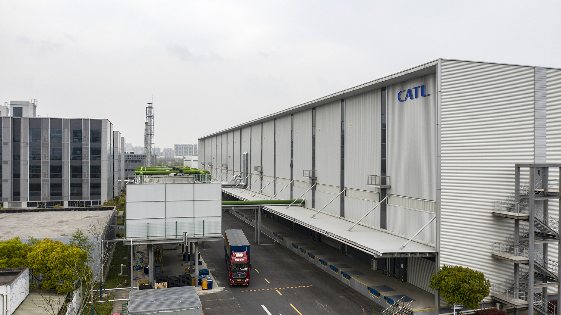 A CATL battery production plant in Shanghai, China. Photo: Qilai Shen/Bloomberg/Getty 