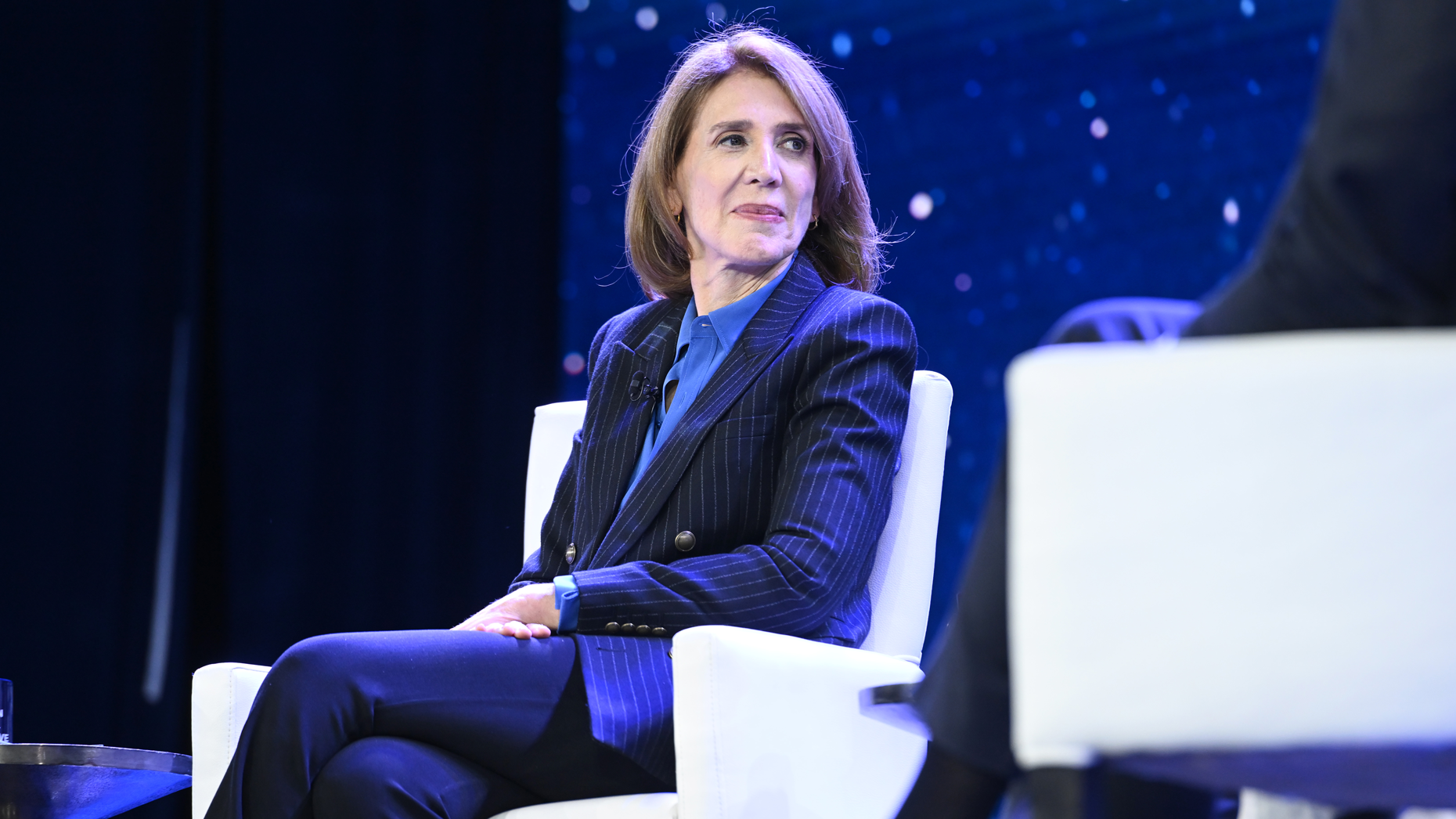 Ruth Porat, President and Chief Investment Officer of Alphabet, is one of many executives to transition from Chief Financial Officer roles in 2023. Photo by Noam Galai/Getty Images.