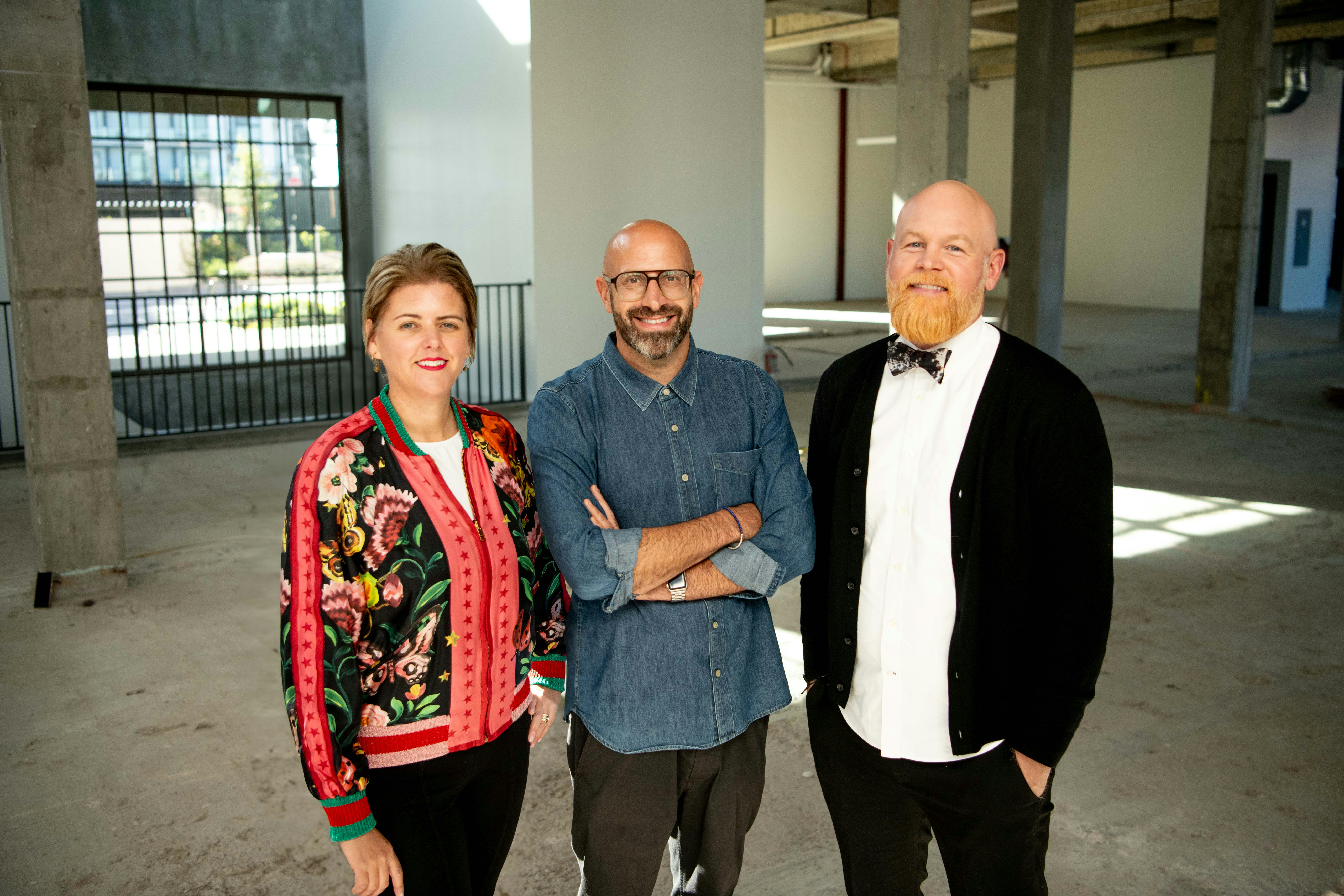 Lighthouse leaders from left to right: Lucy Tate, Jon Goss, and Steve Nolte. Photo: Whalar