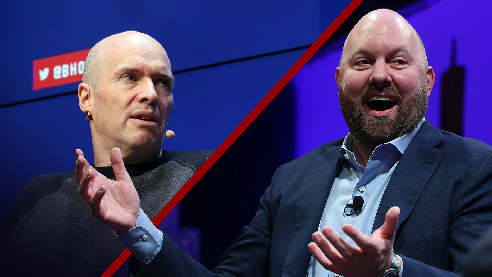 Ben Horowitz and Marc Andreessen. Photo by Getty.