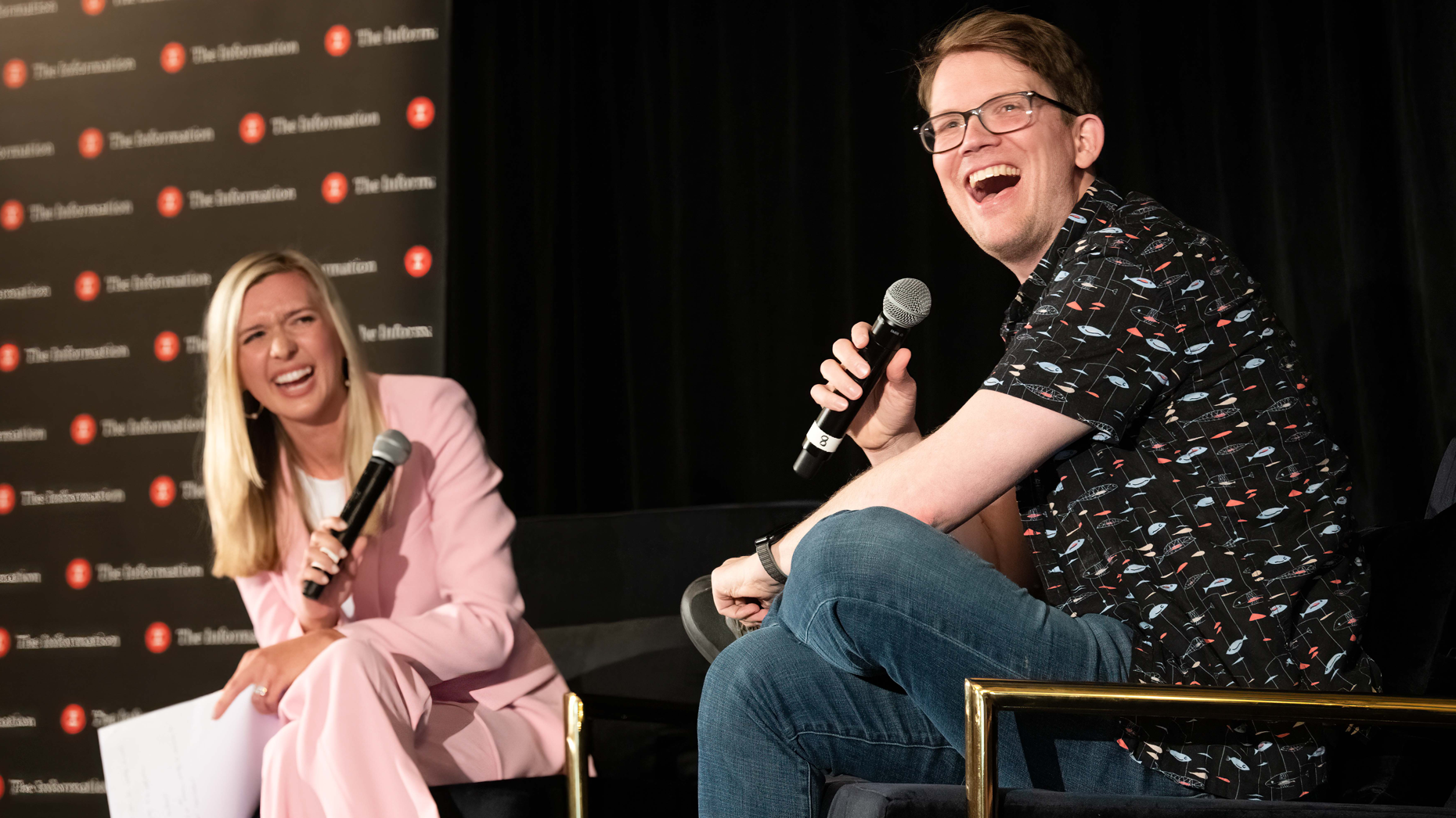 Creator Hank Green at The Information’s Creator Economy Summit in April. Photo by Erin Beach