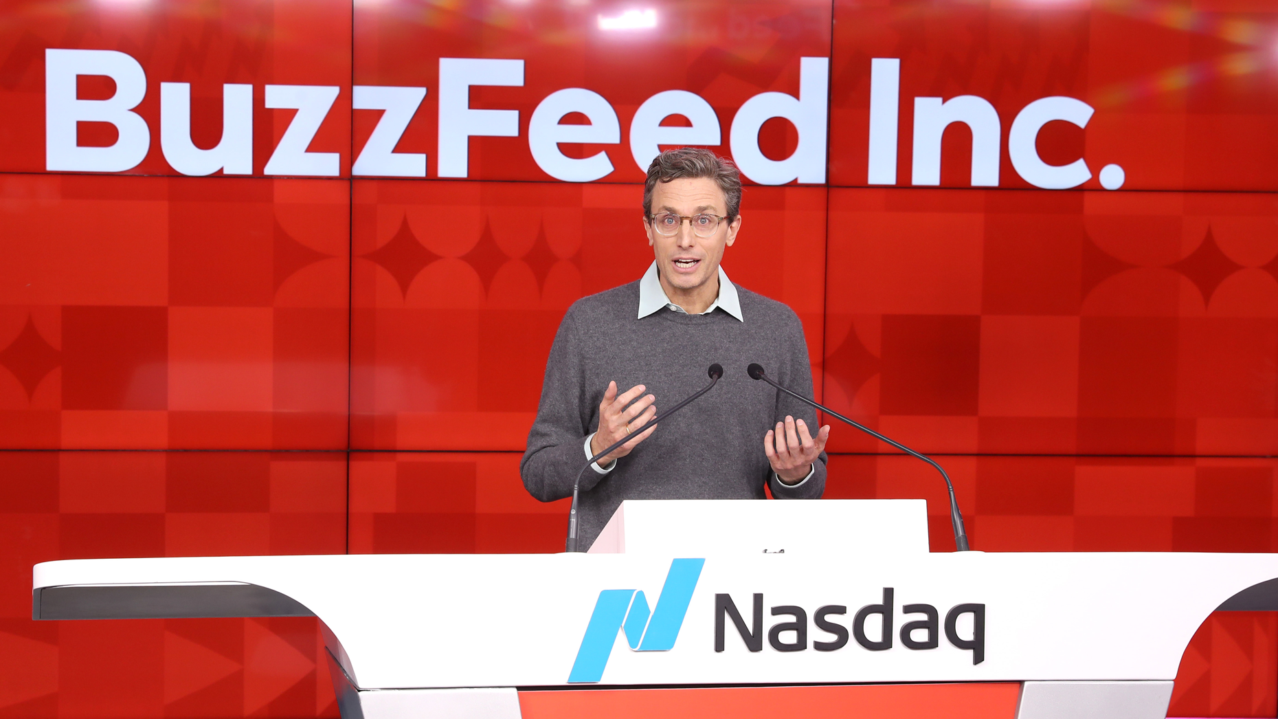 BuzzFeed CEO Jonah Peretti. Photo by Bennett Raglin/Getty Images.
